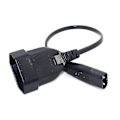 Pikkukuva 2 / 5: C8 Uros - Eurooppa Schuko CEE7/16 Naarasvirtajohto PDU UPS:lle 35cm -wf