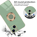 Miniatyrbillede 3 af 5: Iphone14 Plus med skærmbeskytter, belægning Indbygget 360 graders roterende magnetisk ring Stativholder 2 stk green