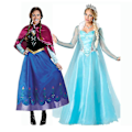 Miniatyrbild 1 av 2: Vuxen Prinsessan Anna Elsa Kostym Jul Cosplay Fancy Dress Outfit Elsa Elsa L