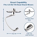 Miniatyrbillede 2 af 5: Poleret Rustfrit Stål Dejgkrog til KitchenAid Stand Mixer, Passer til 4,5-5 Qt Tilt-Head Stand Mixer til KitchenAid Dej