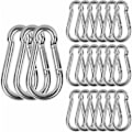 Miniatyrbilde 1 av 5: M6 Rustfrie Stål Karabiner, 20 Heavy Duty Karabiner