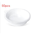Pikkukuva 5 / 5: 100 kpl Air Fryer leivinpaperi tarttumaton kertakäyttöinen vuorattu rei'ittämätön pyöreä 50pc White
