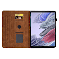 Miniatyrbild 2 av 5: Skyddande surfplattefodral för Samsung Galaxy Tab A7 Lite 8.7 tum T220 / T225, fjärilsblommemönster präglat PU-läder med sömmar