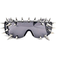 Miniatyrbillede 2 af 5: Rivet Beautifygae Nye Overdimensionerede Spejl Hadeae Meta Futuritiske Damebriller【mo】 black 25