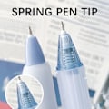 Miniatyrbillede 7 af 11: 7 stk. Sort Gel Pen til Studerende 0,5 mm Udtrækkelig Gel Pen Multifunktionel Glat Skrivepen Tilbage Til Skole Gave C