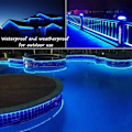 Miniatyrbilde 5 av 10: 7m/12m/22m 8 Moduser Solcelle Lyslenke Multifunksjonelle Vanntette Lys for Hageterrasser Farget Lys 22m Color Light