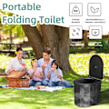 Pikkukuva 2 / 5: Kantava taittuva wc, Camping-wc:t Koodi Auton wc Taitettava Kannettava ulkotiloihin