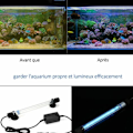 Miniatyrbillede 3 af 5: Germicid Lampe UVC Undervands UVC Sterilisator I-vand Desinfektion Akvarium Fiskedam Ac220-240V, 7W