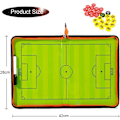Miniatyrbillede 3 af 5: Fodbold Taktik Tavle Fodboldtræner Magnetisk Tavle Bærbar Træningsstrategi til Fodboldkamp Træning{DH}
