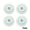 Miniatyrbillede 9 af 9: 4 stk. Flash Inline Skate Hjul 90A LED Lysende Skøjtehjul 80 76 72 68 Blå 72mm Blue