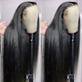 Miniatyrbilde 4 av 6: Brasiliansk rett menneskehår lace front parykker limfrie menneskehår parykker - Perfet
