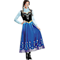 Miniatyrbild 3 av 4: Vuxen Prinsessan Anna Elsa Kostym Jul Cosplay Fancy Dress Outfit Anna Anna L