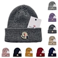 Miniatyrbilde 3 av 3: Unisex strikket lue for kvinner og menn, varm vinterlue for ski Light purple