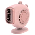 Miniatyrbild 1 av 10: Portabel Bilvärmare Säkerhet Energibesparande Självhäftande 360-Graders Roterande Bilvärmare 2 i 1 Defroster Avfuktare Rosa 24V pink