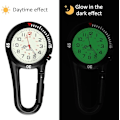 Miniatyrbillede 2 af 5: 2 stk. Clip-on quartz ur lommeur rygsæk fob bælteur lyser i mørke【DH】