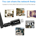 Miniatyrbillede 6 af 6: WiFi-adapter til PC, 1200 Mbps USB 3.0 trådløst netværk WiFi