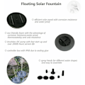 Miniatyrbillede 3 af 4: Solar springvand, sol vandpumpe uden batteri eller kraftværk