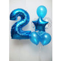 Miniatyrbild 4 av 5: Blå ballonger, 100 st blå latex heliumballonger för bröllop pojke 1-årsdag Babyshower Dop Konfirmation Festdekoration Blå