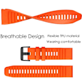 Miniatyrbillede 3 af 5: INF Garmin armbånd 26 mm Fenix 6X/5X Plus/3HR/Descent MK1 silikone Orange