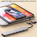 Pikkukuva 5 / 5: 8-in-1 USB A Type C -keskitin telakointiasema 3.0