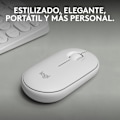 Miniatyrbilde 3 av 5: Logitech Pebble Mouse M350s, stilig trådløs Bluetooth-mus, lett, enkel å bytte, kompatibel med Windows, macOS, iPadOS, Android, ChromeOS