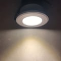 Miniatyrbillede 4 af 5: Sæt med 4 Mini LED forsænkede spots 3 W Varm hvid, Mini LED spot til butiksvinduer, nummerpladelys inkl. separat transformer