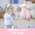 Miniatyrbillede 3 af 5: Til babyer Kanin Tryghedsklud Babypige Gaver Nyfødt Blød Pink Kæleklud til Spædbørn og Småbørn Krammelegetøj Udstoppede Dyr, Pink 40 cm