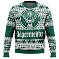 Pikkukuva 1 / 2: Jagermeister Täysi Jouluvillapaita Joululahja Joulupukki Villapaita Miesten 3D Villapaita ja Toppi Syksy- ja Talvivaatteet, Koko L