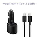 Pikkukuva 8 / 8: 60W Samsung Super Fast -aut lataus PD USB Type-C -portti Auto Cargador 45W Galaxy S24 S23+ S22 5g S21 Note 20 10 Z Flip3 A52