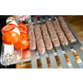 Miniatyrbillede 2 af 5: 15,75 tommer lange 5/8 tommer brede 2 mm tynde grillspyd i rustfrit stål, 8 stk., sølv