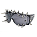 Miniatyrbillede 1 af 5: Rivet Beautifygae Nye Overdimensionerede Spejl Hadeae Meta Futuritiske Damebriller【mo】 black 25