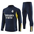 Miniatyrbillede 1 af 2: Real Madrid Langærmet Fodboldtrøje Sæt til Voksne og Børn - Træningsdragt Julegave 23-24 Ny Blå - Xinlan blå V blå blue 14#