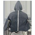 Miniatyrbild 2 av 4: Rullstolsskydd Rullstolsväska Vattentät Säkerhetsreflekterande Poncho Poncho (Varmt Foder) black