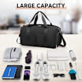Miniatyrbilde 3 av 5: Gym bag for kvinner og menn, Liten sportsbag med våtpose og skofag, Reisebag, Weekender