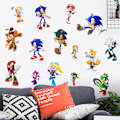 Miniatyrbillede 2 af 5: Sonic the Hedgehog spil vægklistermærke, soveværelse PVC graffiti【DH】