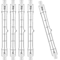 Miniatyrbillede 1 af 5: 5-pak R7s Halogenlampe 118mm 200W 230V, R7s Halogenstav 118mm, Dæmpbar Halogenlampe R7s til Bygningsbelysning, Arbejdsbelysning, Landskabsbelysning