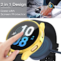 Miniatyrbilde 5 av 5: For Samsung Galaxy Watch 6 40mm Deksel, 2 i 1 Design Full Dekning Galaxy Watch 6 40mm (2023) TPU Deksel Skjermbeskytter For Samsung Smart Watch 6 40mm