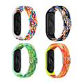 Miniatyrbilde 1 av 4: stk nylonarmbånd for Xiaomi Mi Band 3/4/5/6/7/NFC Svart{DH} C