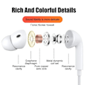 Miniatyrbild 3 av 5: Original Type C Hörlurar för Samsung Galaxy S22 S21 S20 Fe S23 Ultra Trådbundna Hörlurar A53 A52 A34 A54 5G 3.5mm Hörlurar Headset Type C In-Ear Stil