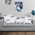 Miniatyrbilde 2 av 6: Puteinnsatser (2-pakning, Hvit) - 18 x 18 tommer Seng & Sofa Puter - Polstringsputer