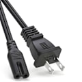 Miniatyrbild 1 av 5: Universell Strömkabel, AC Väggkontakt 2-Pin Icke-Polariserad 90cm Kabel för Sony Ps5 Ps4 Ps3 Xbox One S Xbox One X Kontorsutrustning och Mer