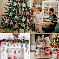 Miniatyrbillede 2 af 5: 24 Julekalenderposer, Julekalender til at fylde, DIY Julegaveposer, Julegavekalender Håndværkssæt, stofpose