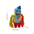 Miniatyrbild 4 av 5: Nightmare Critters Doey The Doughman 3D-printade Actionfigurer Leksaker