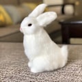 Miniatyrbillede 1 af 2: Interaktive Kanin Plyslegetøj, Realistisk Kaninlegetøj Interaktivt Kaninlegetøj til Påske (hvid)[DH] pink