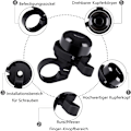 Pikkukuva 2 / 4: AirBell® pyöränkello Apple AirTagille | Kiinnitys piilotettu kelloon | Pyörävarkauksien esto | Sisältää työkalut