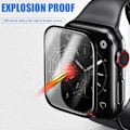 Miniatyrbillede 3 af 5: Skærmbeskytter - Apple Watch 40mm - Fuld Dækning Glas Gennemsigtig【DH】
