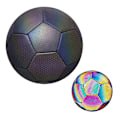 Miniatyrbillede 1 af 5: Fodbold, der lyser i mørke, holografisk bold - Lysende fodbold, reflekterende fodboldtræningsbolde【mo】