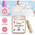 Miniatyrbilde 2 av 5: Fargerikt Partikkel Aromaterapi Lys Kreativ Duftende Gave Soyavoks Håndlaget Bursdagslys (Vanilje) Vanilla