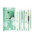 Miniatyrbillede 1 af 11: 7 stk. Sort Gel Pen til Studerende 0,5 mm Udtrækkelig Gel Pen Multifunktionel Glat Skrivepen Tilbage Til Skole Gave B