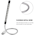 Pikkukuva 5 / 5: Kevyt kannettava USB LED 5V 1W 10 LED pitkä joutsenkaula kosketuslamppu